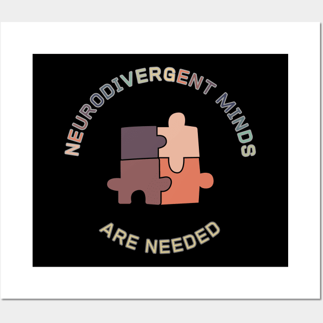 Neurodivergent Minds are Needed (five) Wall Art by Clue Sky